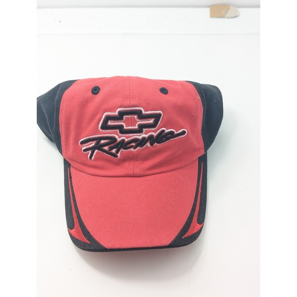 Other - Chevrolet Chevy Racing Hat Cap Strapback Adjustable Black & Red Embroided NASCAR